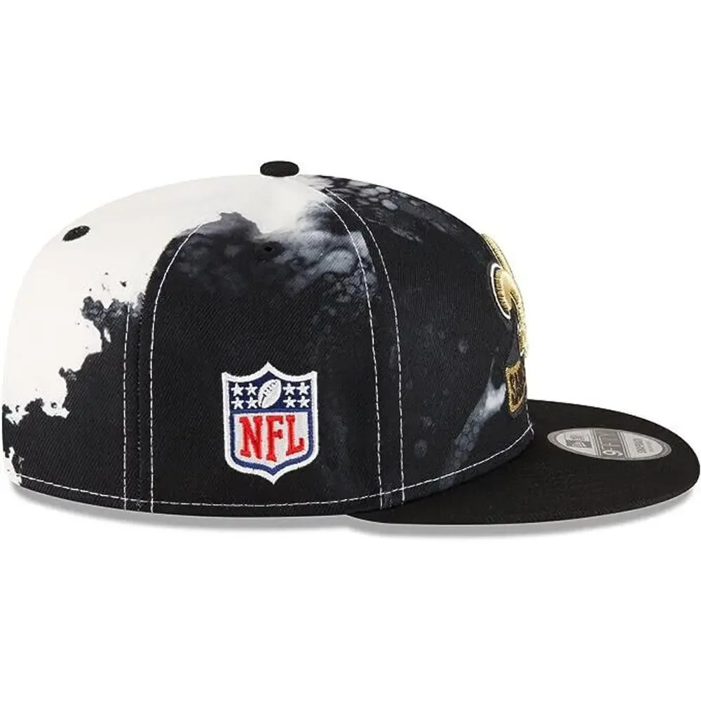 New Era‎ New Orleans Saints 2022 Sideline NFL Ink Dye Black 9FIFTY Snapback Hat